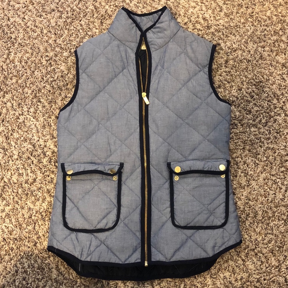 Cremieux (Dillard’s) Blue Puffer Vest Size XS NWOT